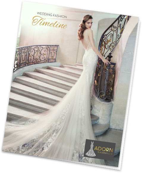 Free Wedding Fashion Timeline from Adorn Bridal