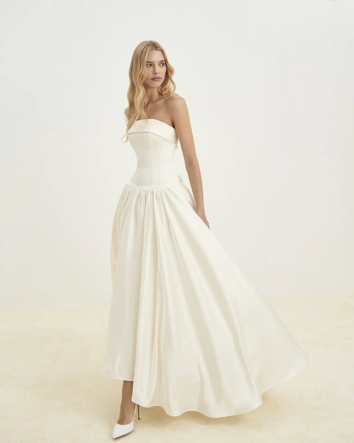 halter drop waist maxi dress in navy Cynthia Rowley Eloise Drop Waist Dress