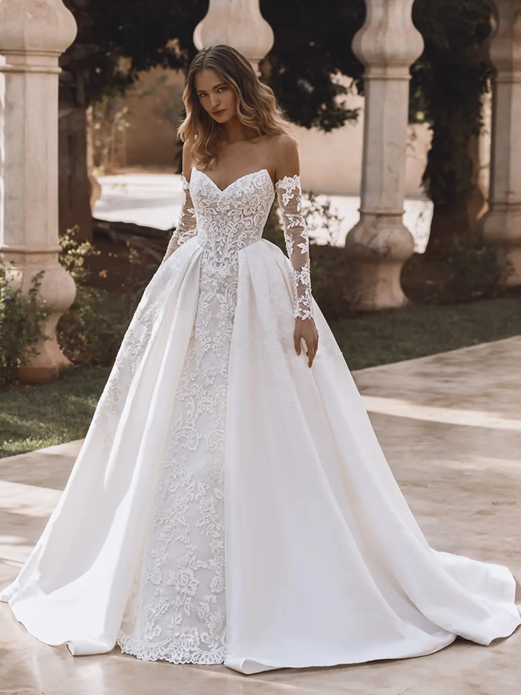 Velvet - Meet the enchanting VELVET gown from the Enzoani collection—a fairytale-ready ballgown crafted from luxurious Alençon lace and structured mikado.