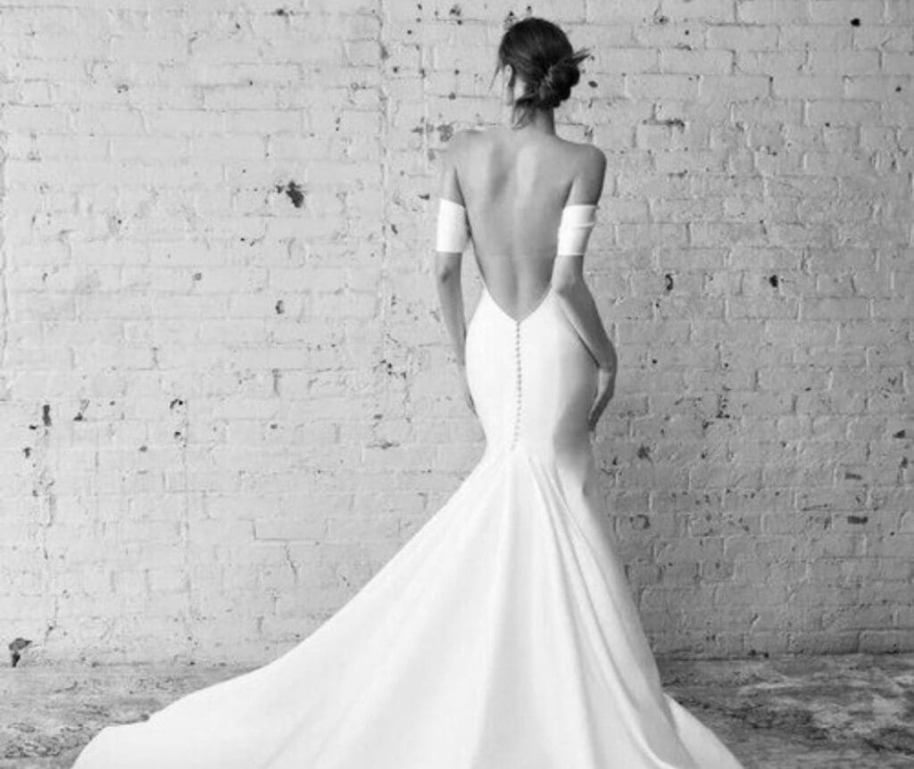 Couture designer gowns typically priced between $3,000 and $6,000 plus a carefully selected line of special-order dresses.